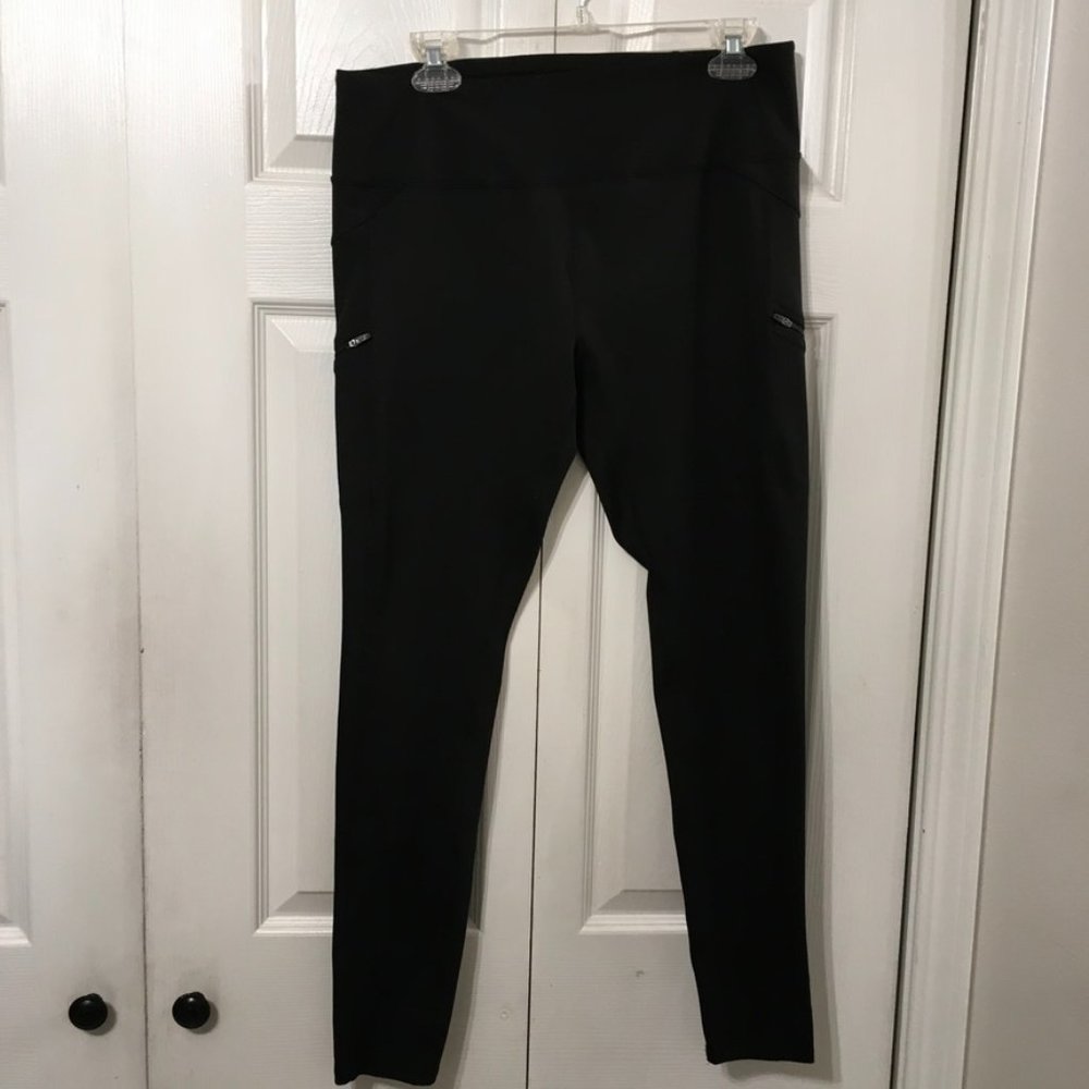 Z by Zabha Black Shine Leggings